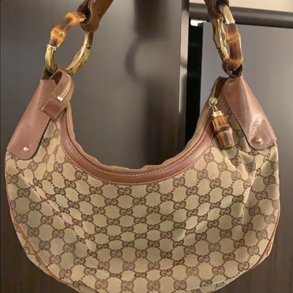 Gucci bamboo purse authentic hobo